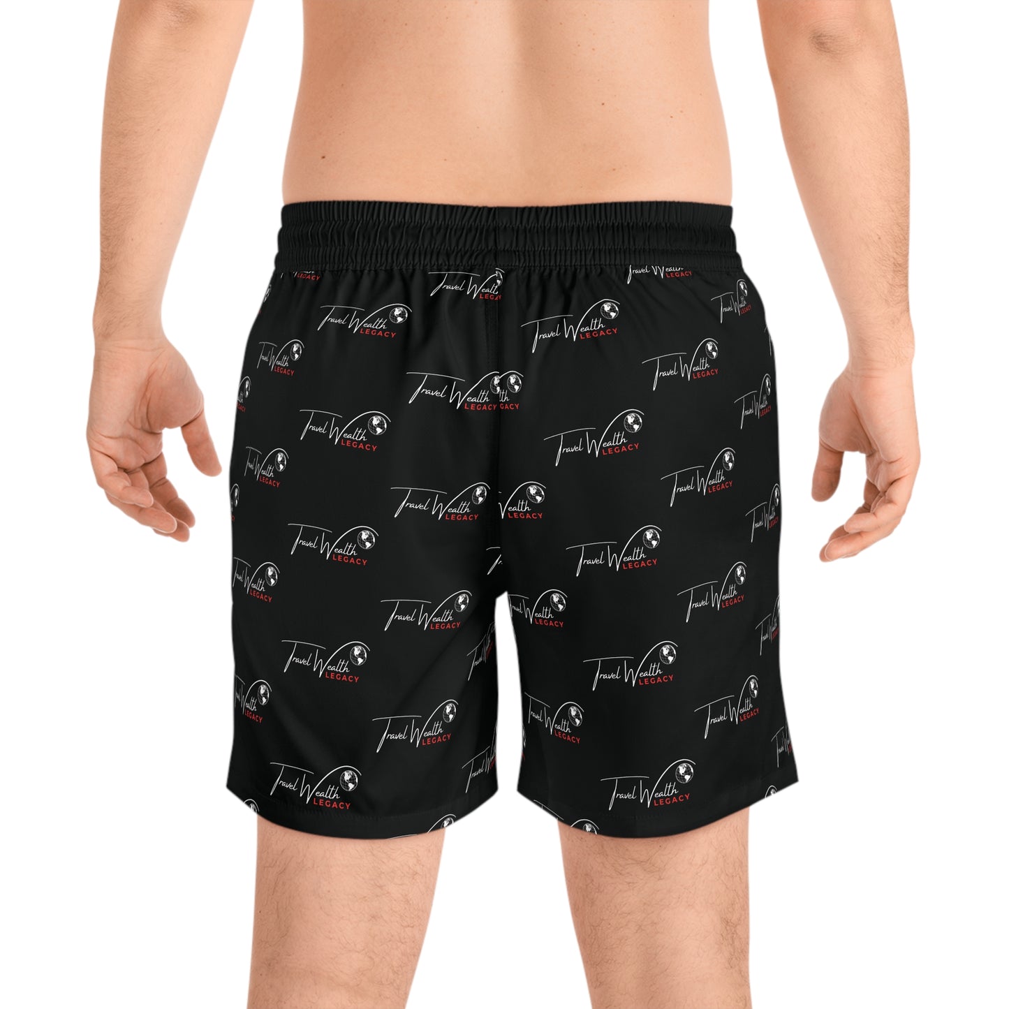 Legacy Logo Men's Mid-Length Swim Shorts (AOP)