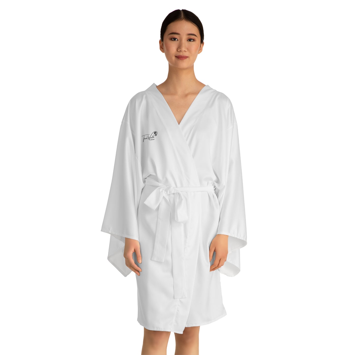 Logo Long Sleeve Kimono Robe (AOP)