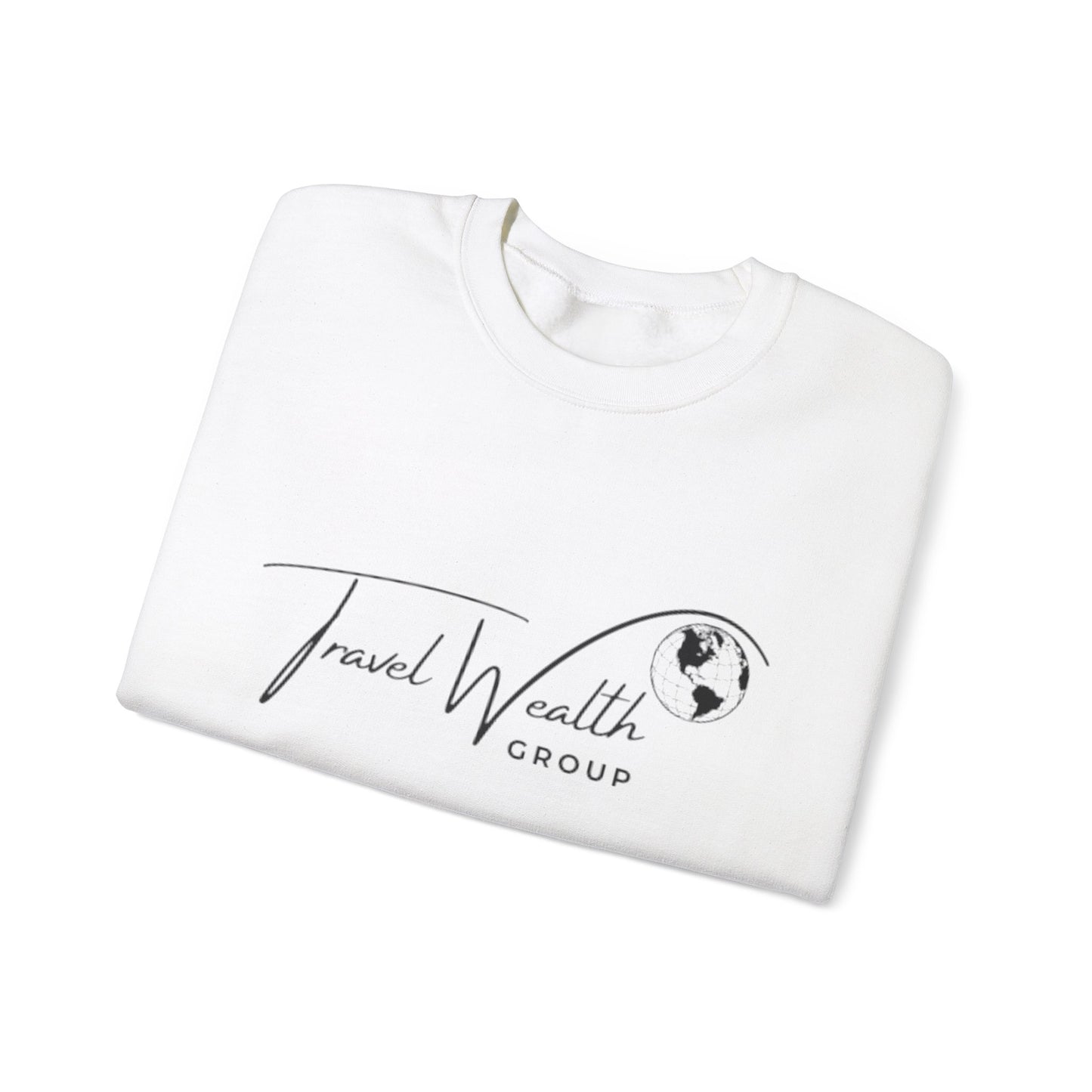 Travel Wealth Group Unisex Heavy Blend™ Crewneck Sweatshirt - Cozy & Stylish for Travel Lovers