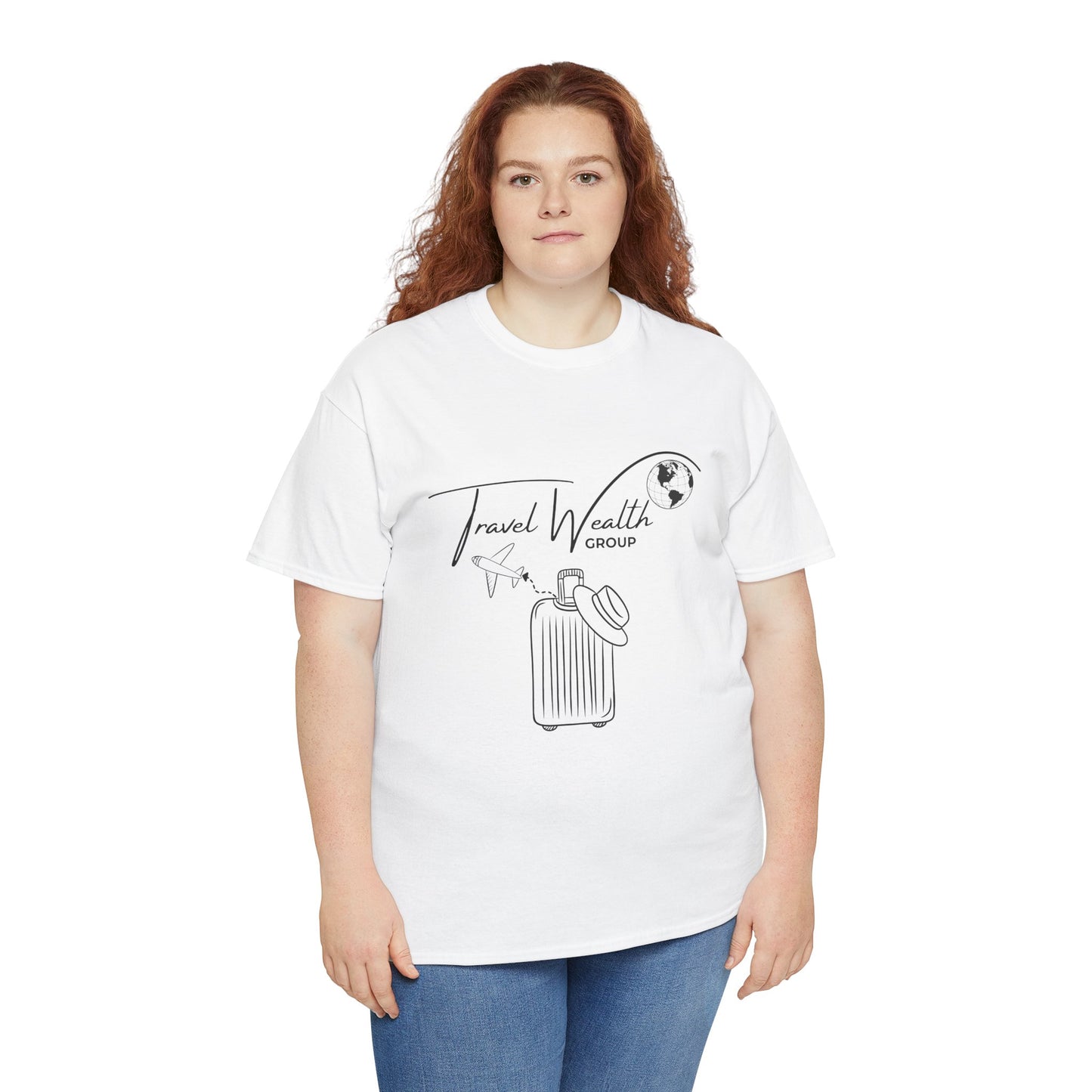 Travel Wealth Group Unisex Heavy Cotton Tee - Adventure Awaits