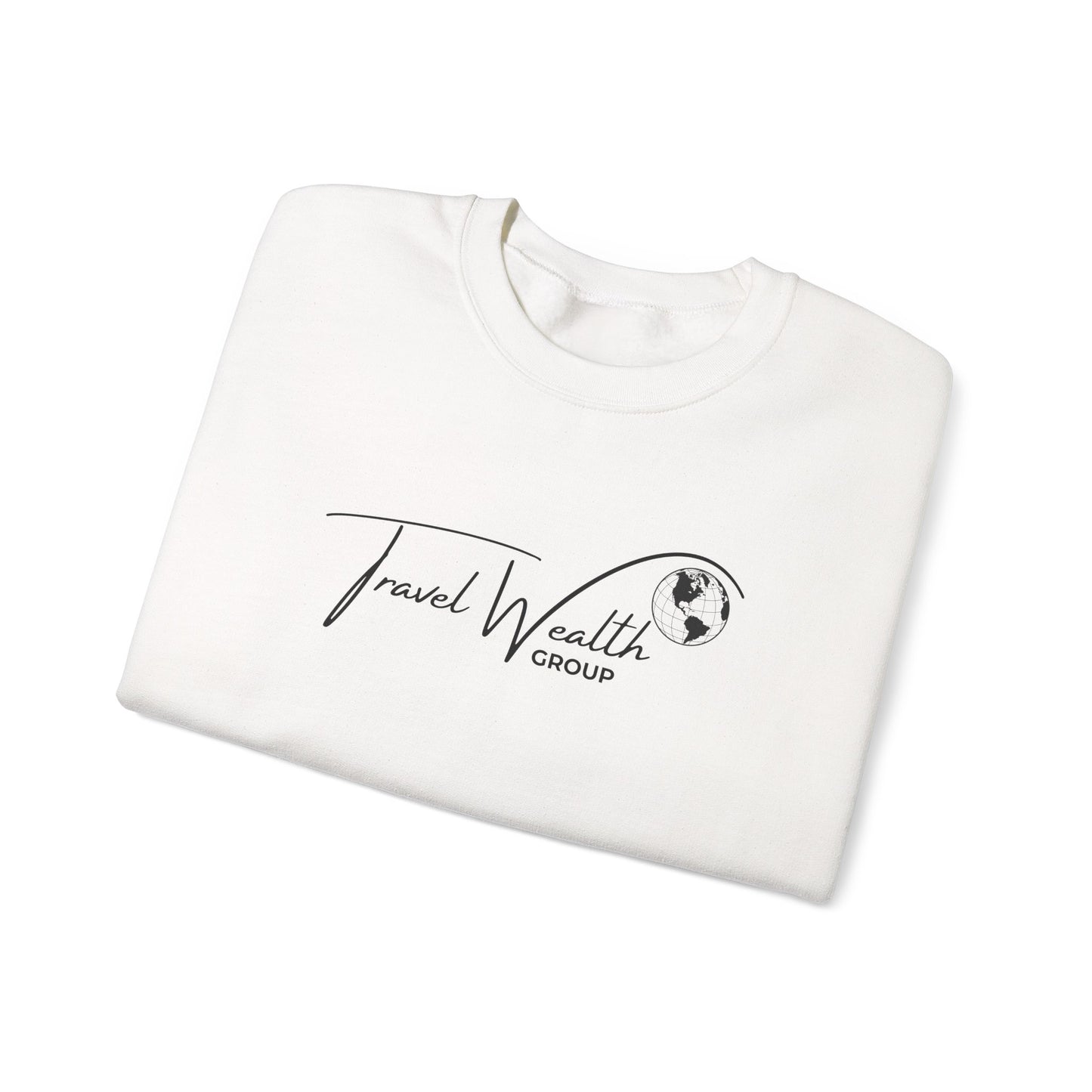 Travel Wealth Group Unisex Heavy Blend™ Crewneck Sweatshirt - Cozy & Stylish for Travel Lovers