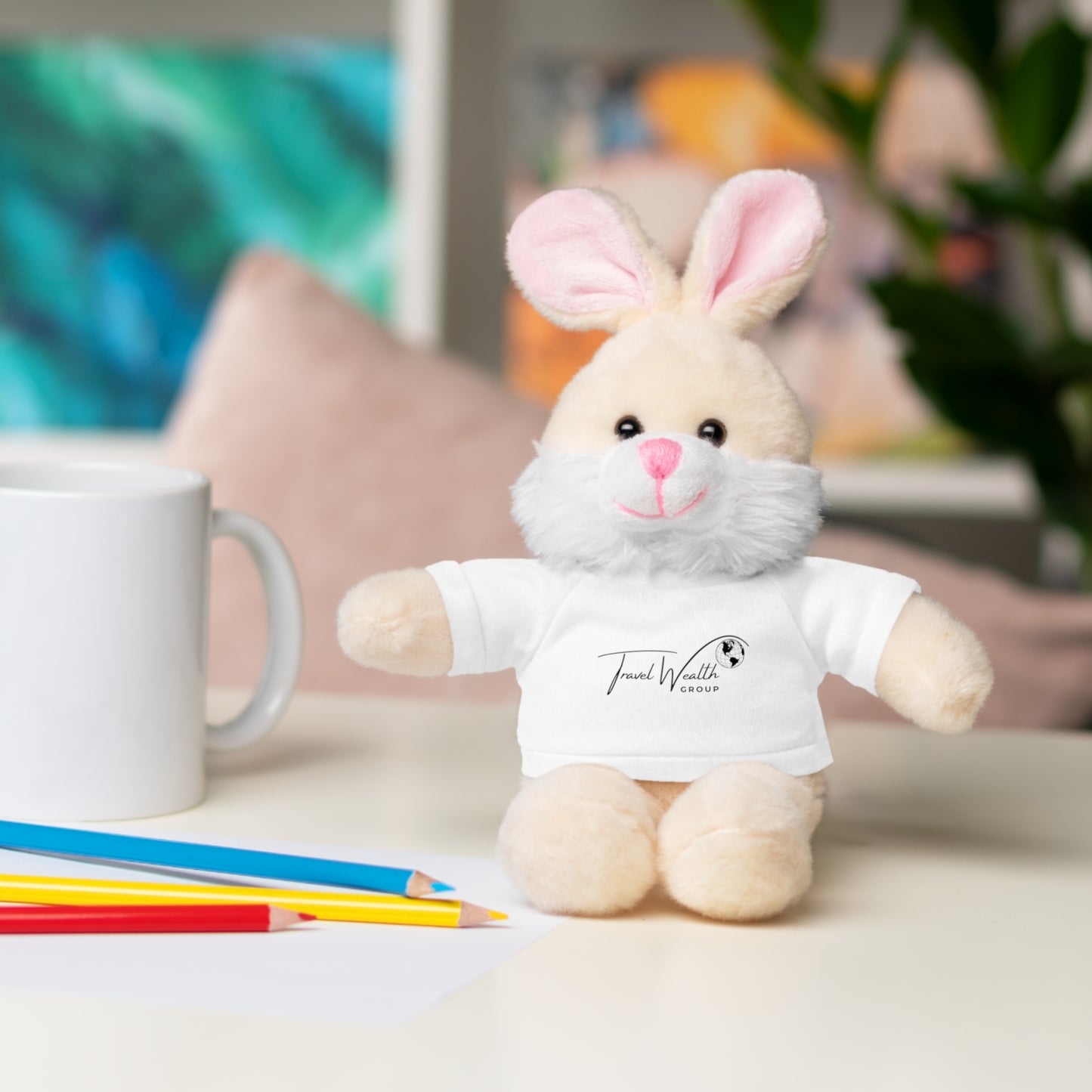 Personalized Stuffed Animal with Custom Tee - Perfect Gift for Kids and Celebrations