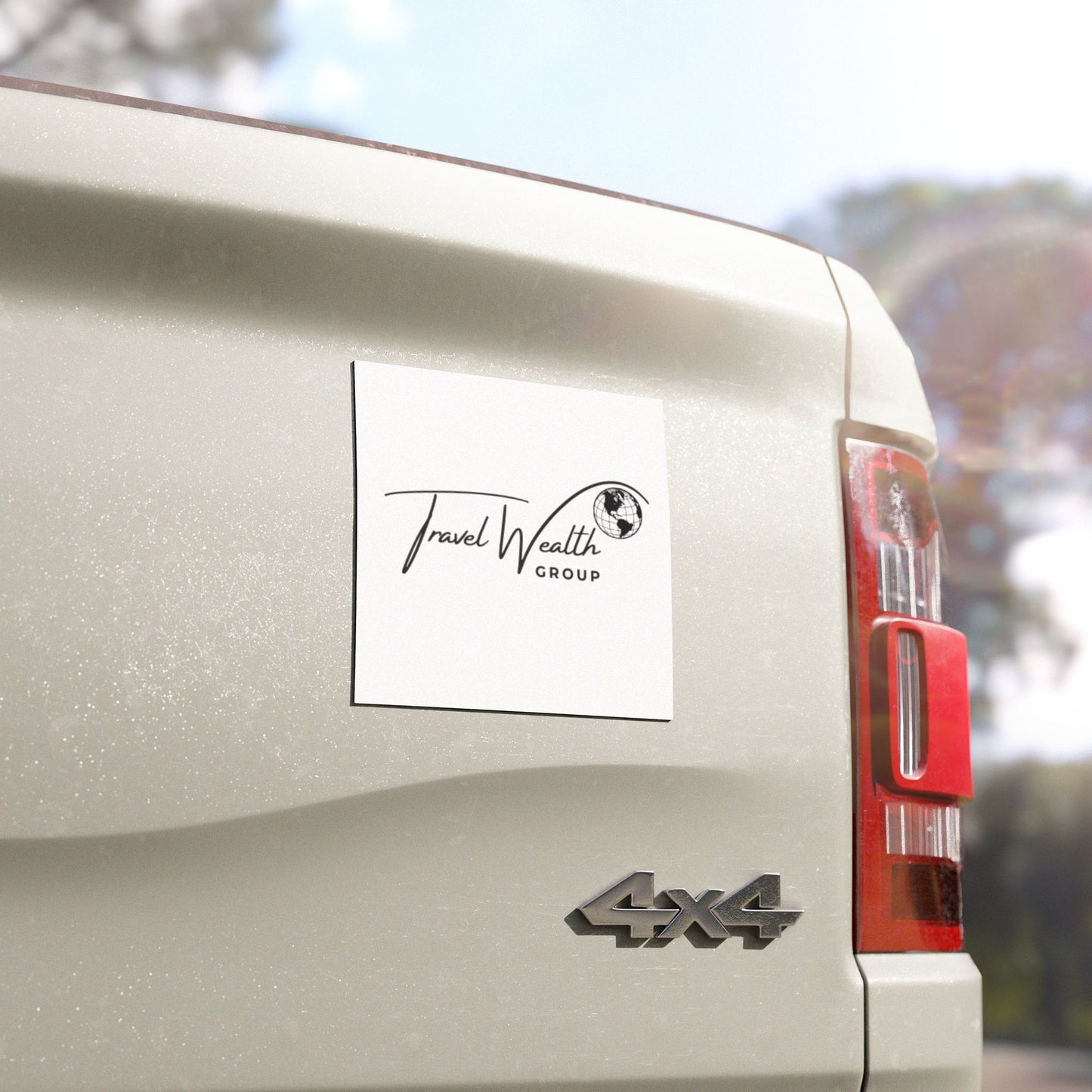 Travel Wealth Group Car Magnet - Stylish Auto Décor for Travel Enthusiasts