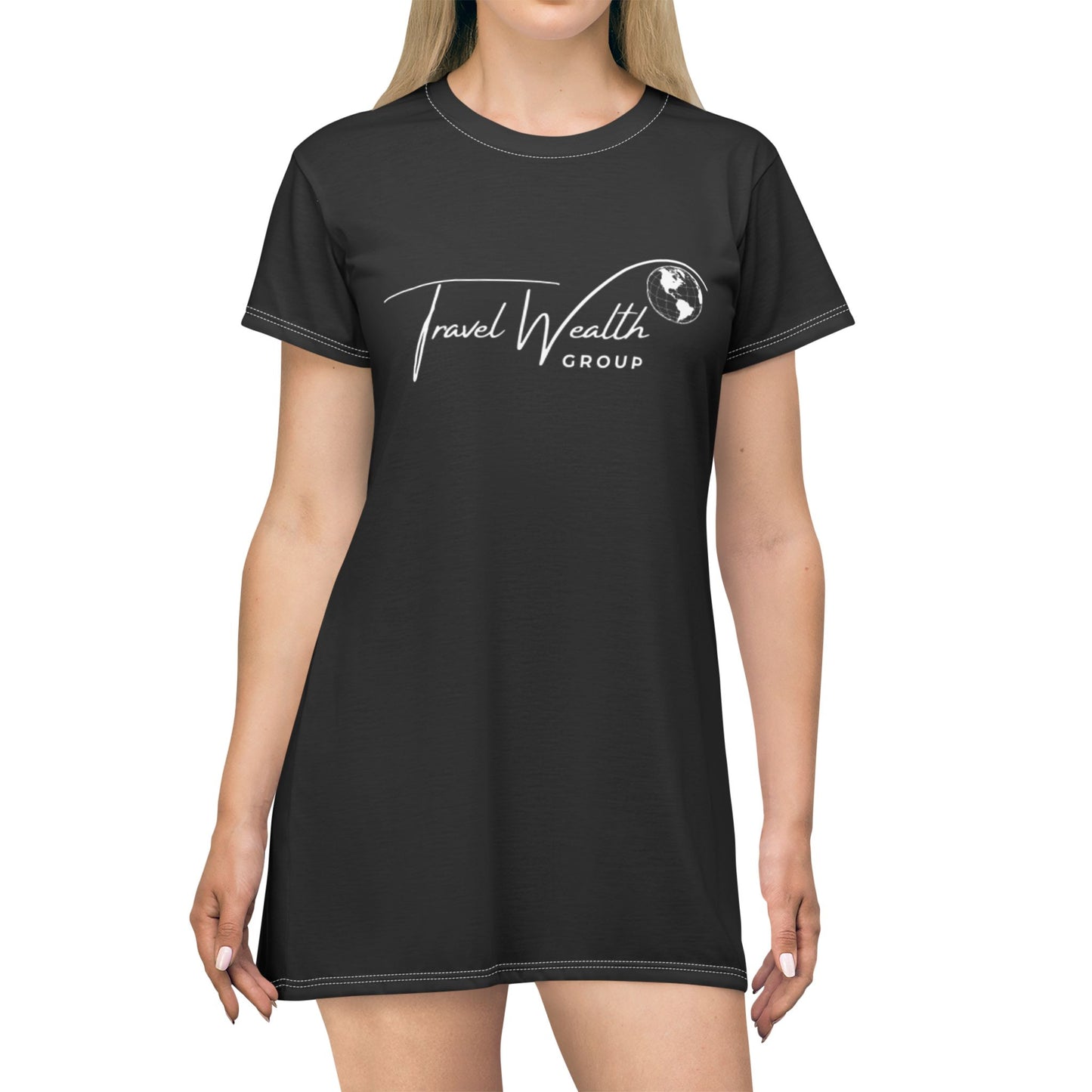 Travel Wealth Group T-Shirt Dress - Comfortable & Stylish Casual Wear