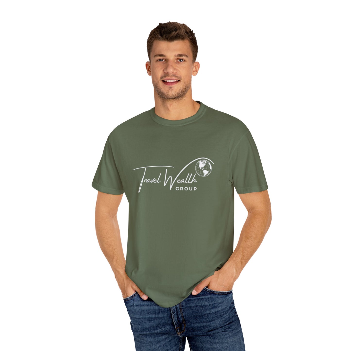Unisex Garment-Dyed T-shirt I may Talk About Travel Non-Stop