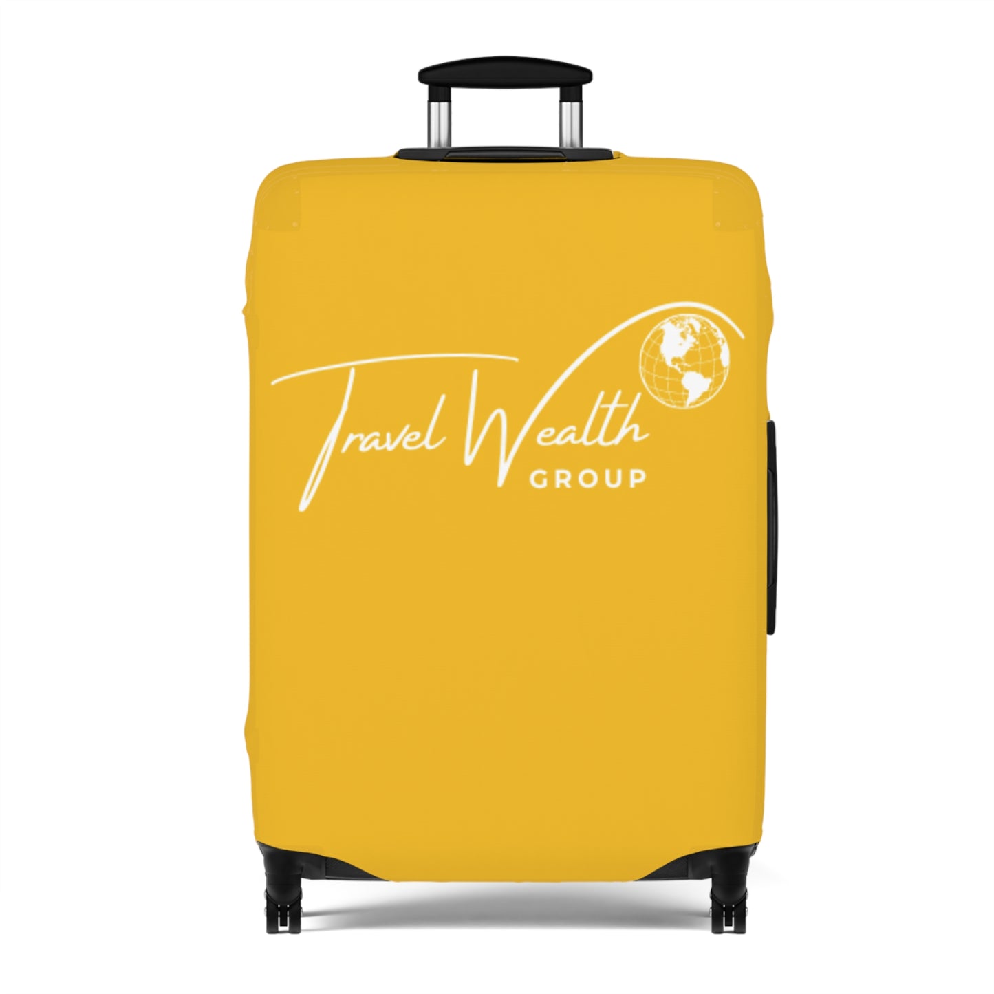 Travel Wealth Group Yellow Luggage Cover - Durable & Stylish Travel Accessory