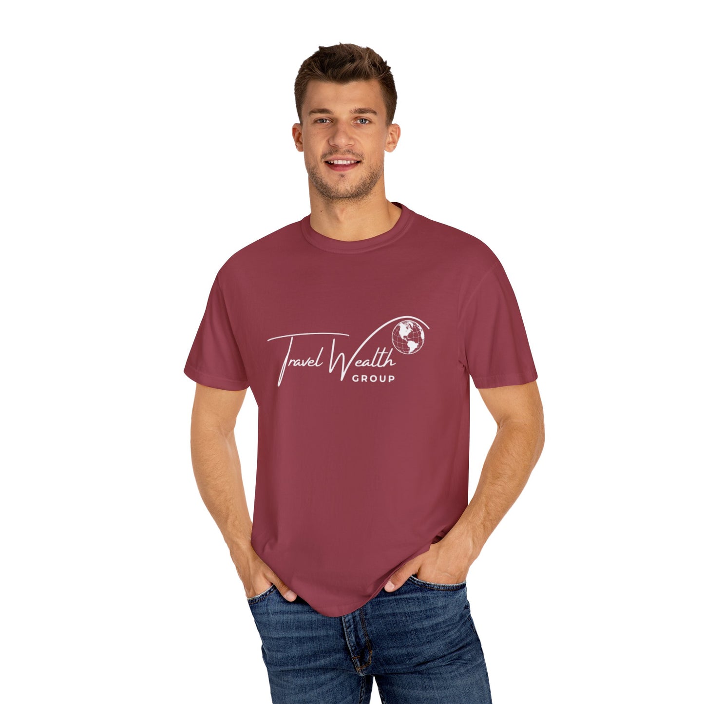 Unisex Garment-Dyed T-shirt I may Talk About Travel Non-Stop