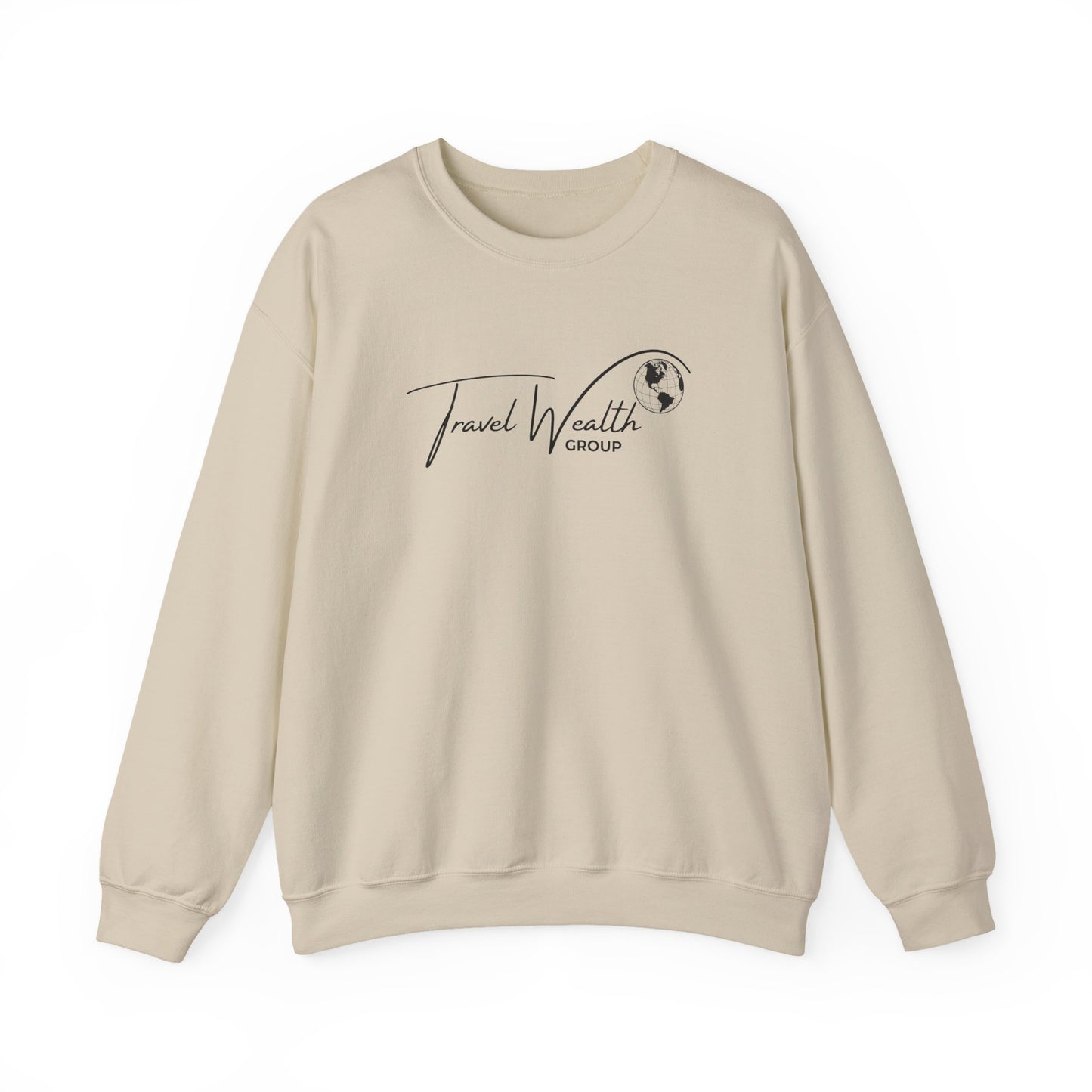 Travel Wealth Group Unisex Heavy Blend™ Crewneck Sweatshirt - Cozy & Stylish for Travel Lovers