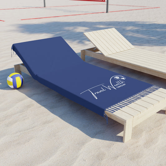 Blue Logo Boho Beach Cloth