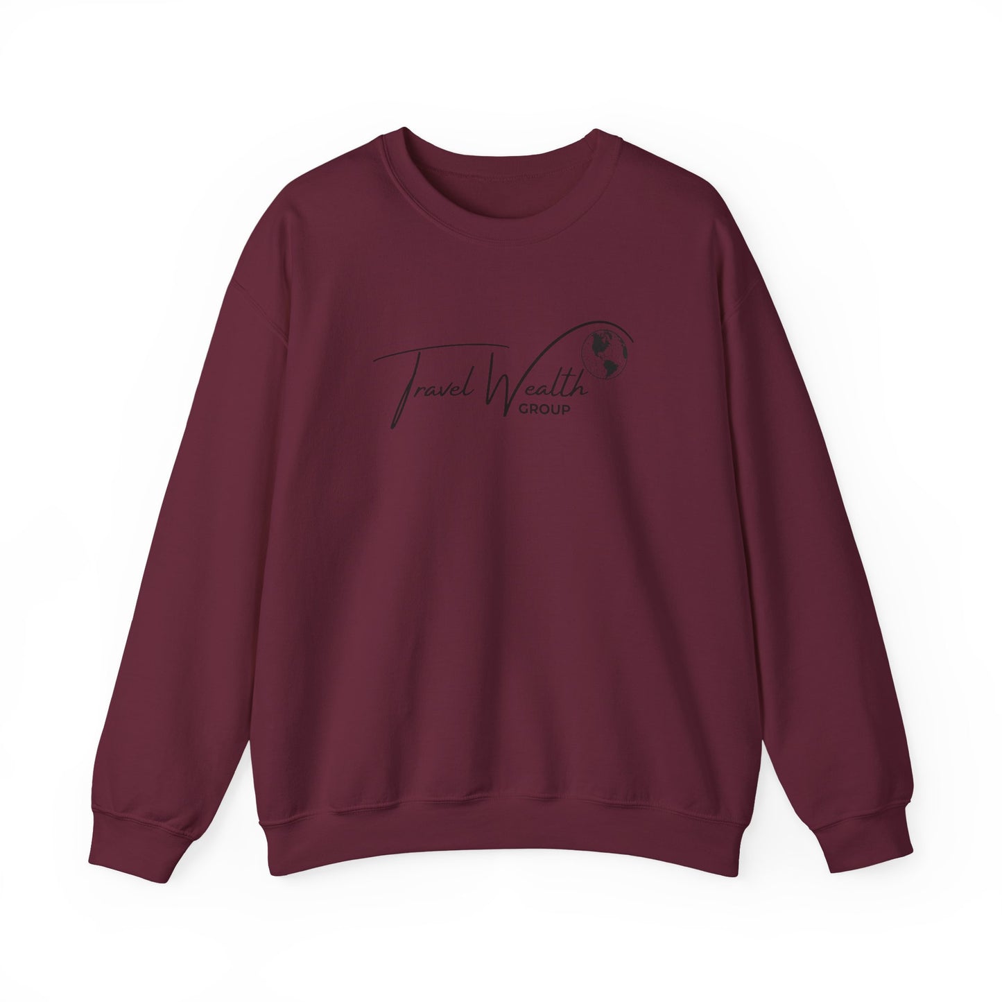 Travel Wealth Group Unisex Heavy Blend™ Crewneck Sweatshirt - Cozy & Stylish for Travel Lovers