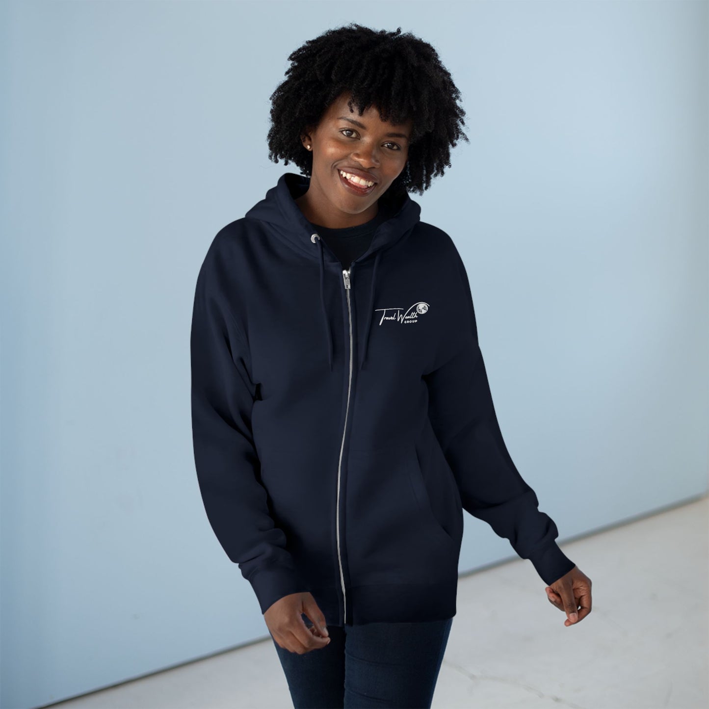 Unisex Zip Hoodie I May talk about travel Non- Stop