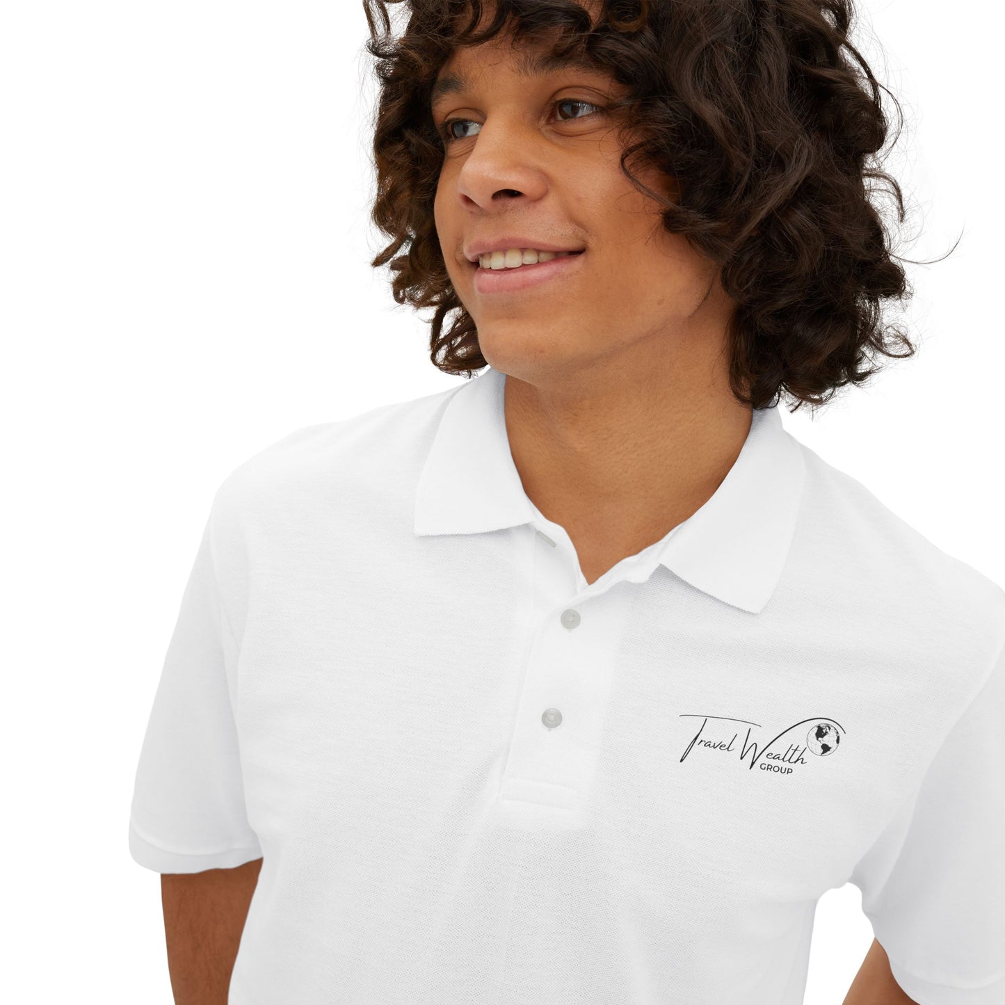 Travel Wealth Group - Men's Piqué Polo