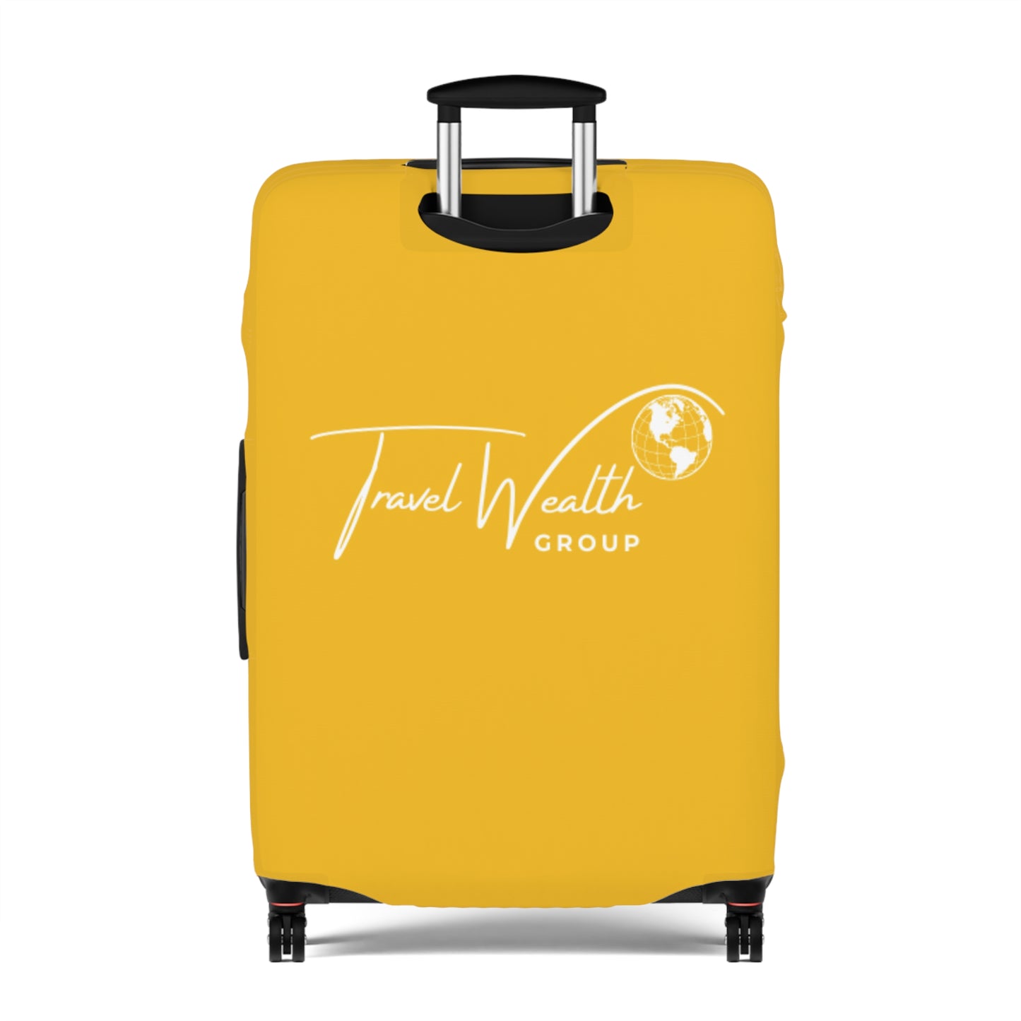 Travel Wealth Group Yellow Luggage Cover - Durable & Stylish Travel Accessory