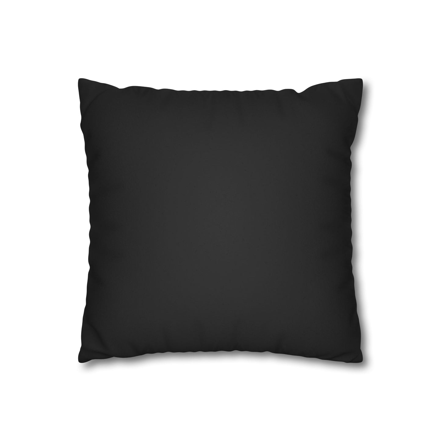 Logo Faux Suede Square Pillowcase
