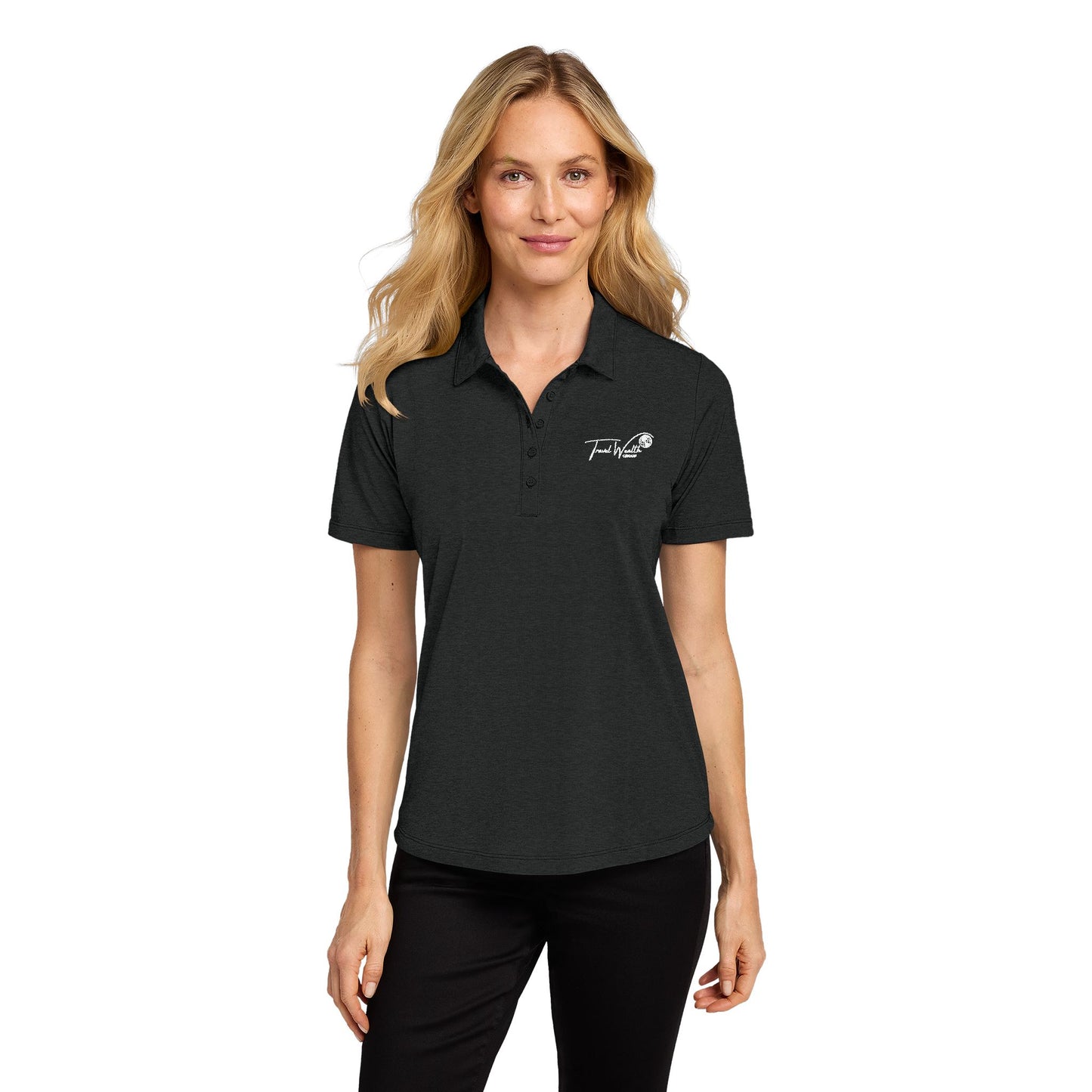 Travel Wealth Group - Ladies Fine Pique Blend Polo