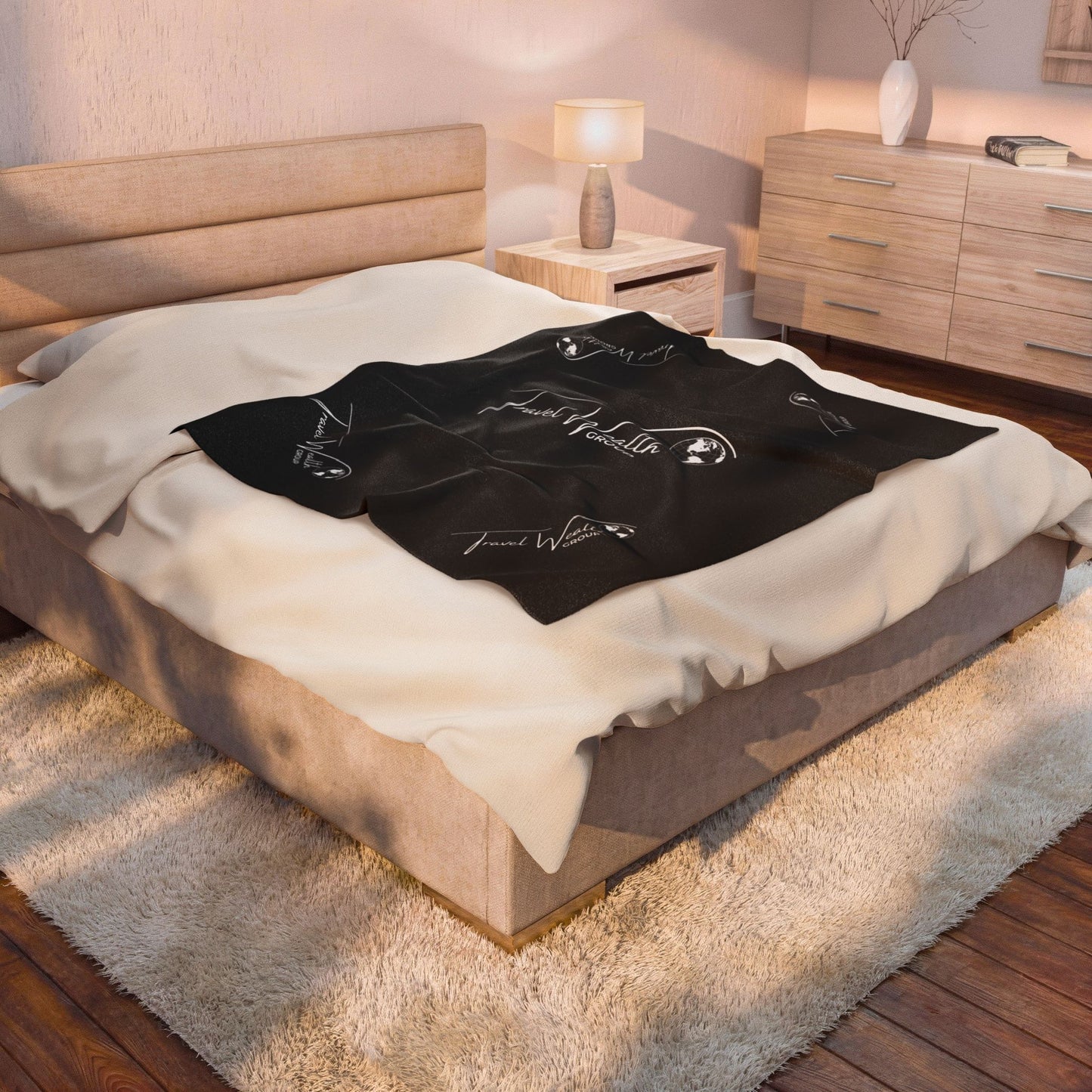 Logo Velveteen Plush Blanket