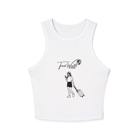 Logo Women's Micro Rib Racer Tank Top