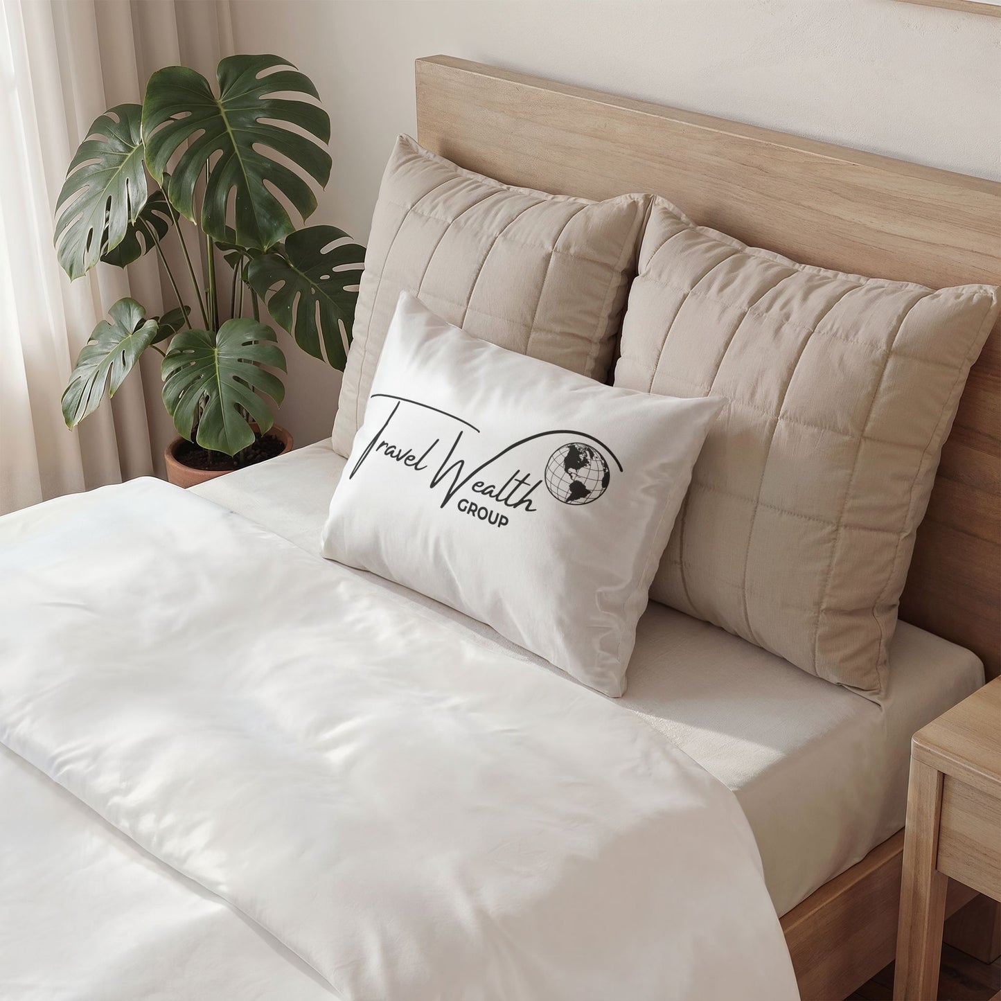 Logo Cotton Pillow Sham