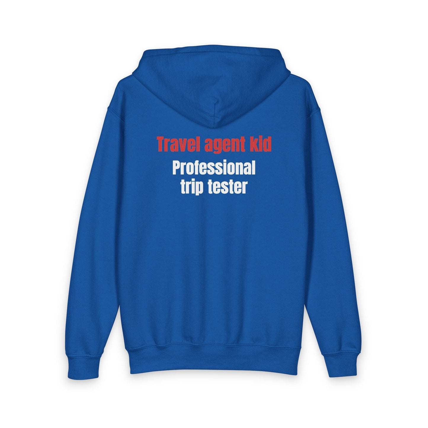 Travel Agent Kid Youth Heavy Blend Zipped Hoodie