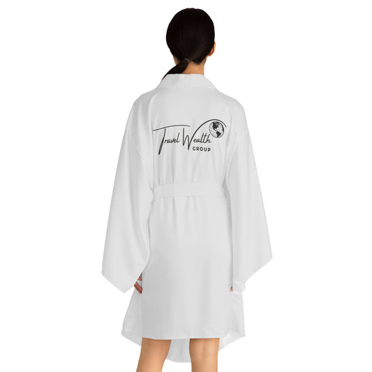Custom Long Sleeve Kimono Robe - Travel Wealth Group Edition