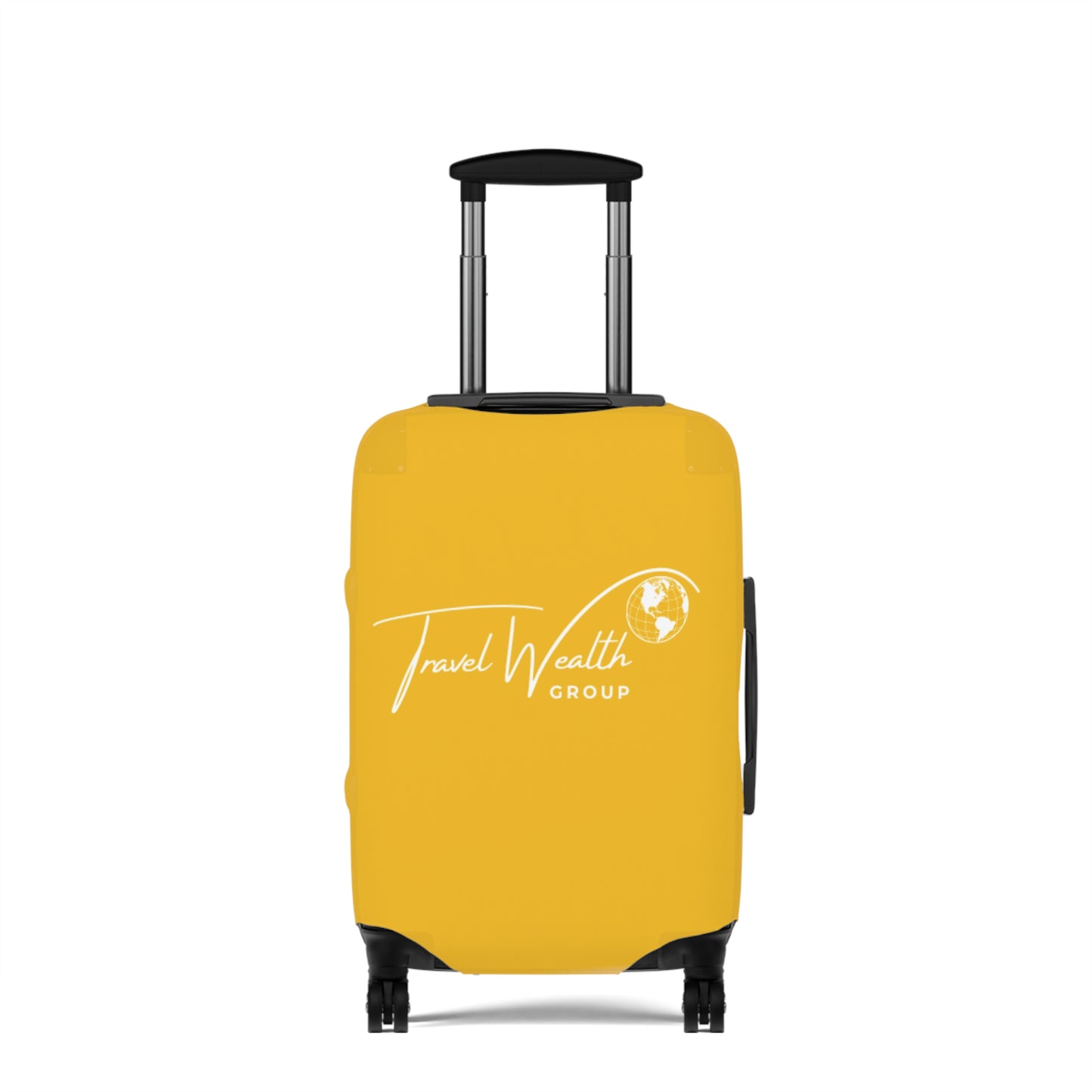 Travel Wealth Group Yellow Luggage Cover - Durable & Stylish Travel Accessory