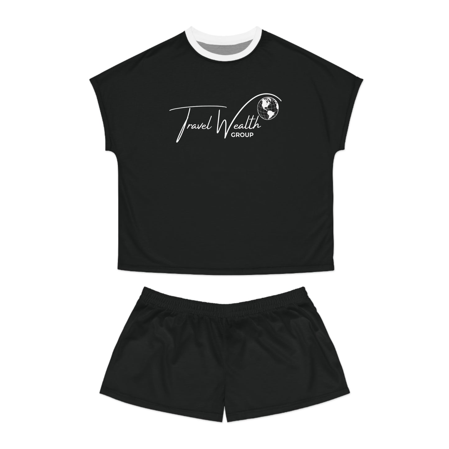Logo Women's Short Pajama Set (AOP)