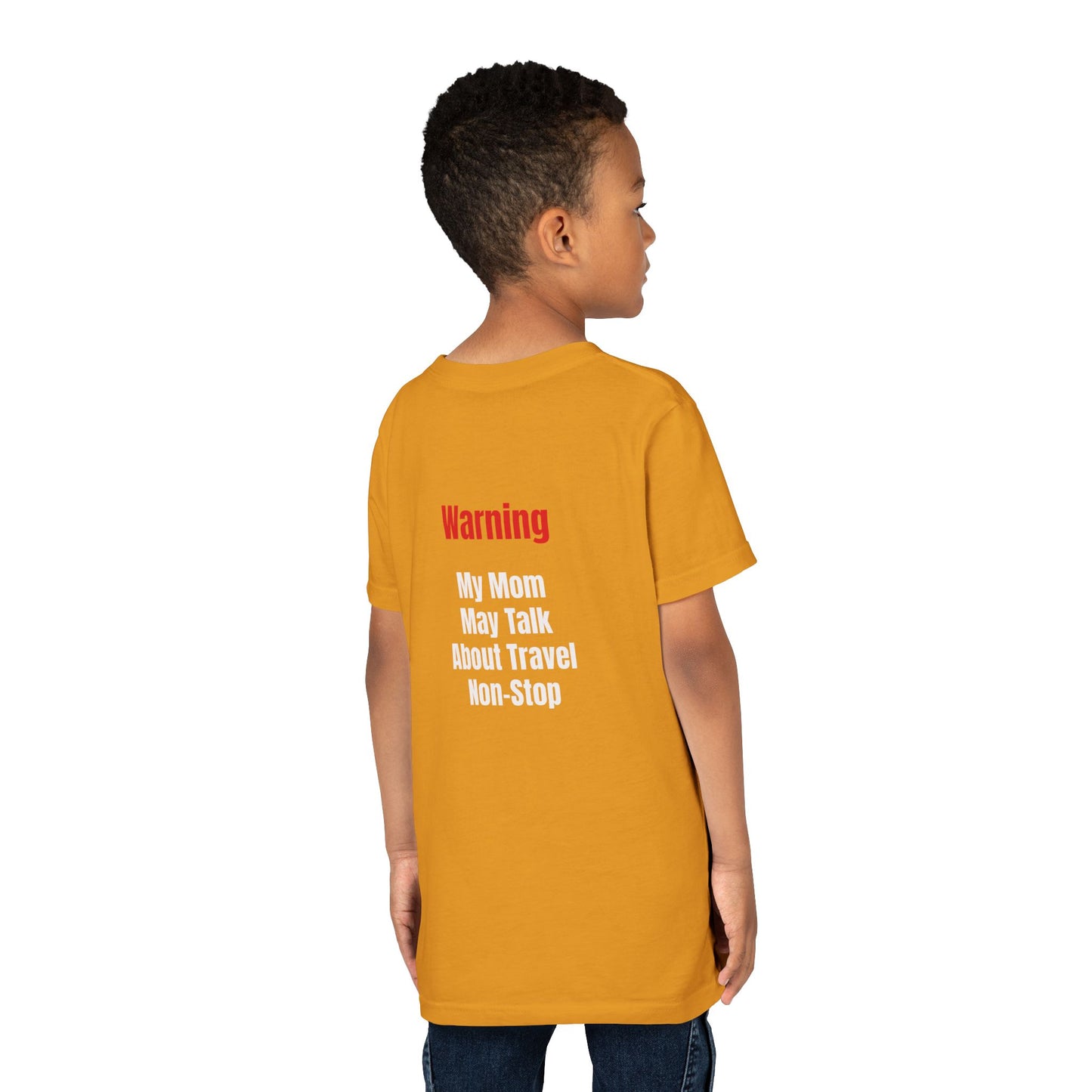 Youth My mom May talk About Travel Non- Stop Short Sleeve Tee