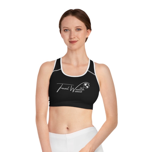 Logo Sports Bra (AOP)