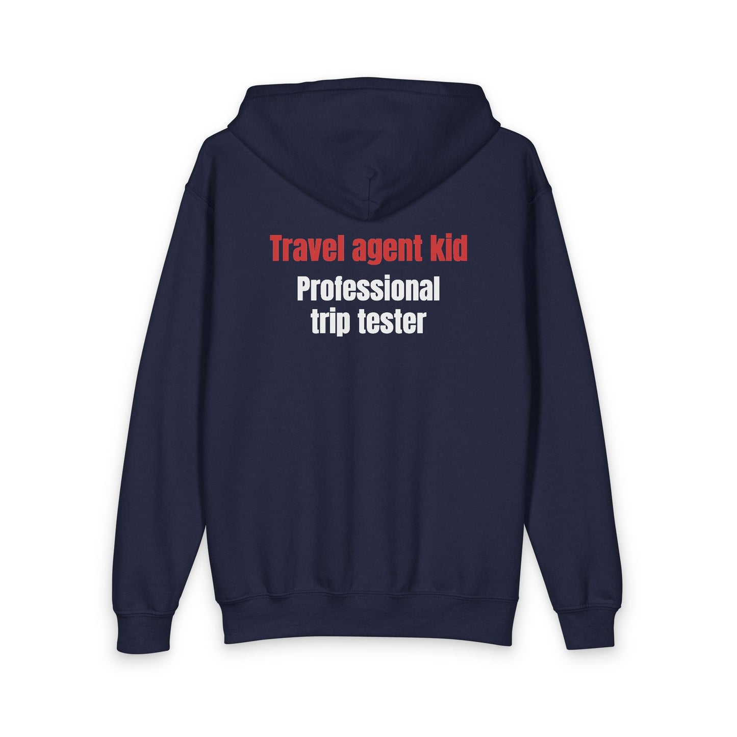 Travel Agent Kid Youth Heavy Blend Zipped Hoodie