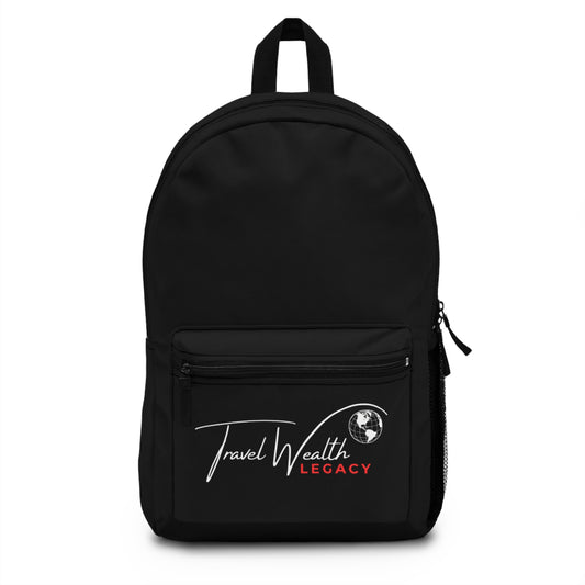 Travel Wealth Legacy Black Backpack - Stylish and Functional for Everyday Adventures