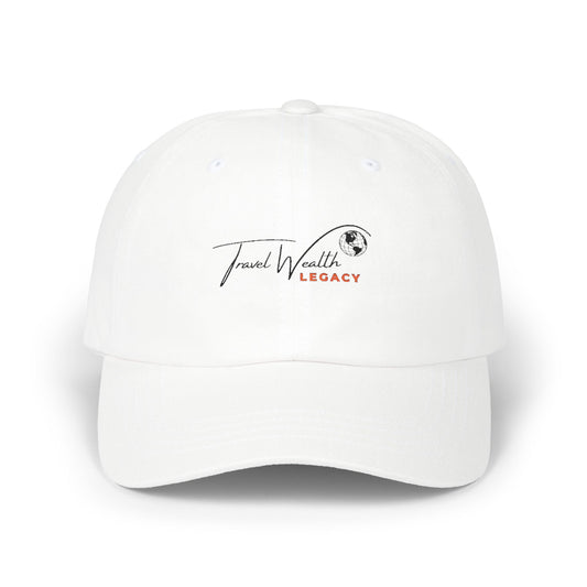 Legacy  Travel Wealth Classic Dad Cap - Relaxed White Baseball Hat