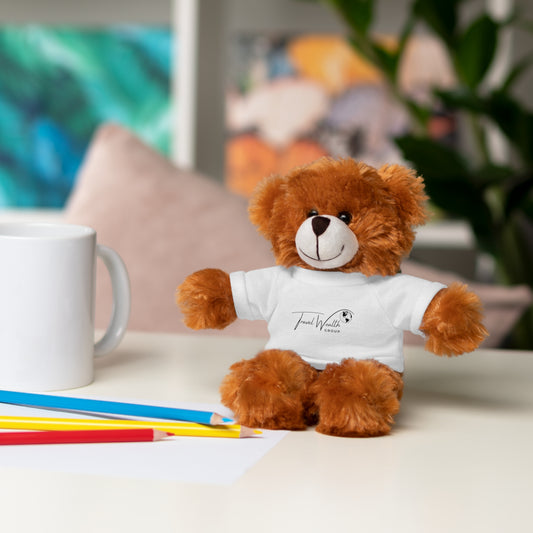 Personalized Stuffed Animal with Custom Tee - Perfect Gift for Kids and Celebrations