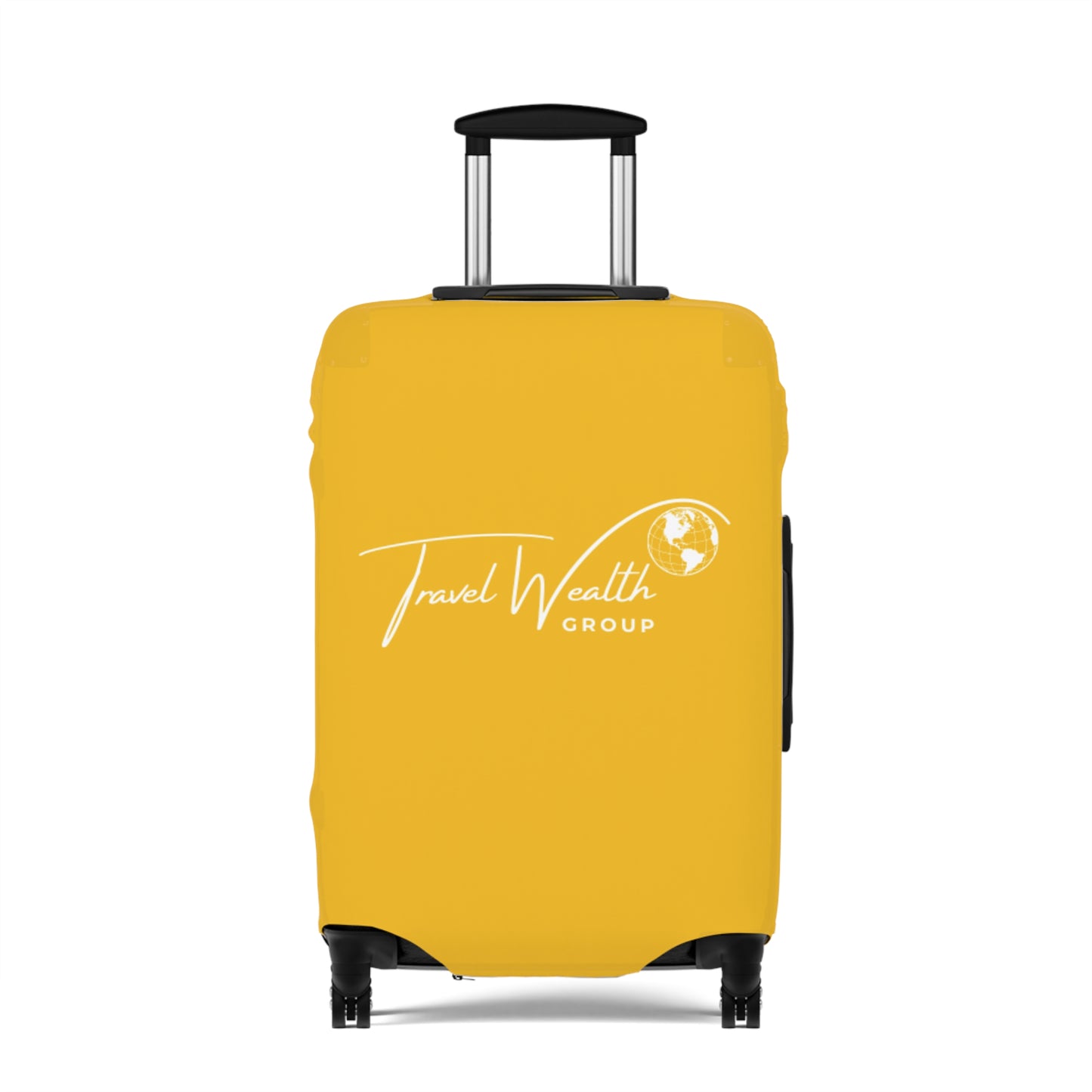 Travel Wealth Group Yellow Luggage Cover - Durable & Stylish Travel Accessory