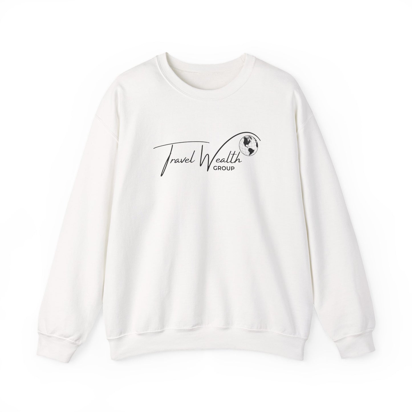 Travel Wealth Group Unisex Heavy Blend™ Crewneck Sweatshirt - Cozy & Stylish for Travel Lovers