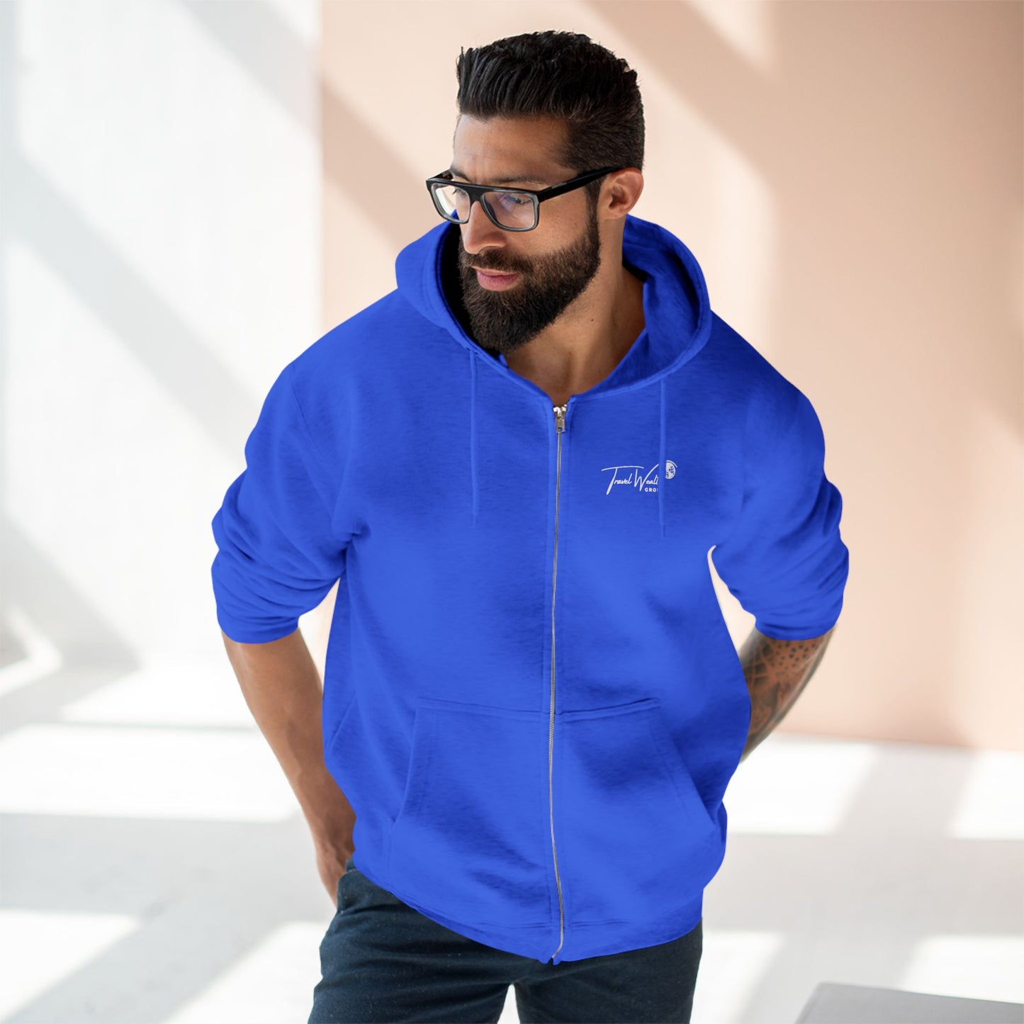 Unisex Zip Hoodie I May talk about travel Non- Stop