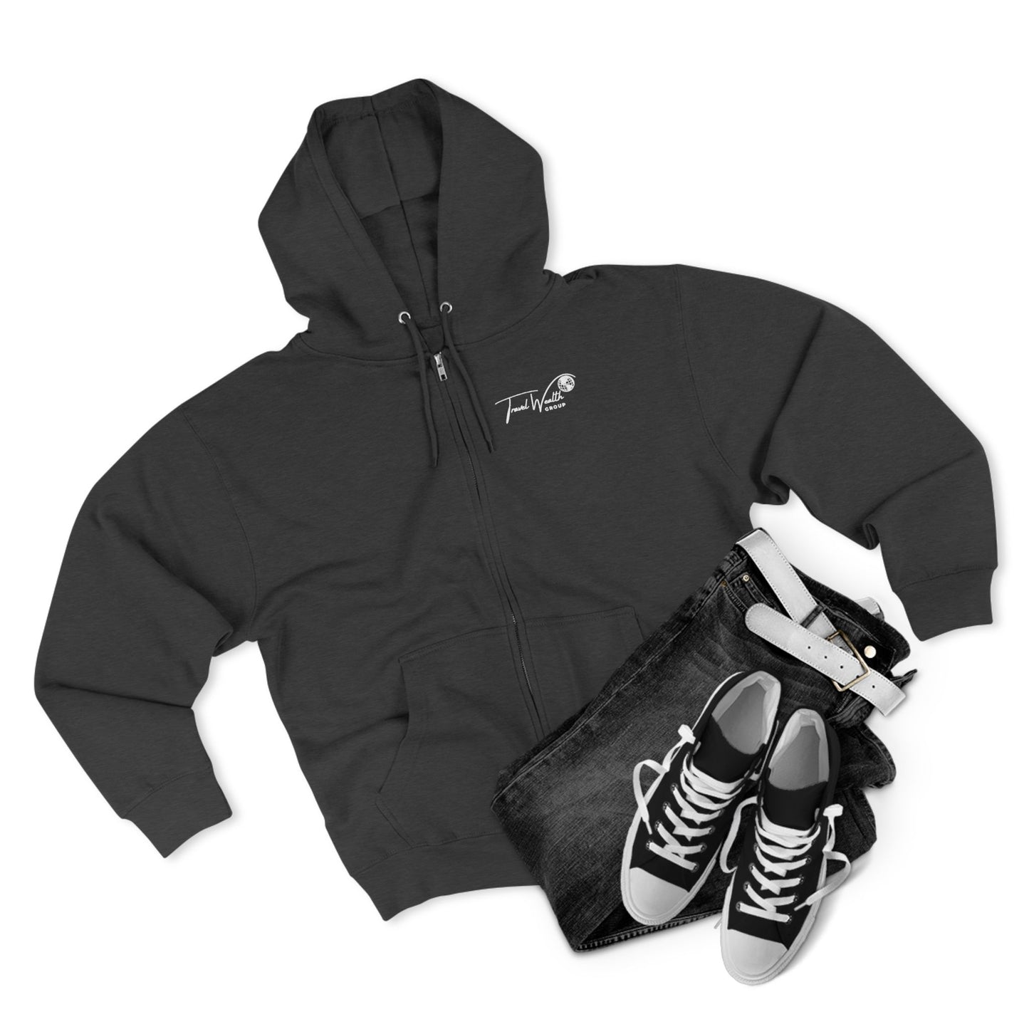 Unisex Zip Hoodie I May talk about travel Non- Stop