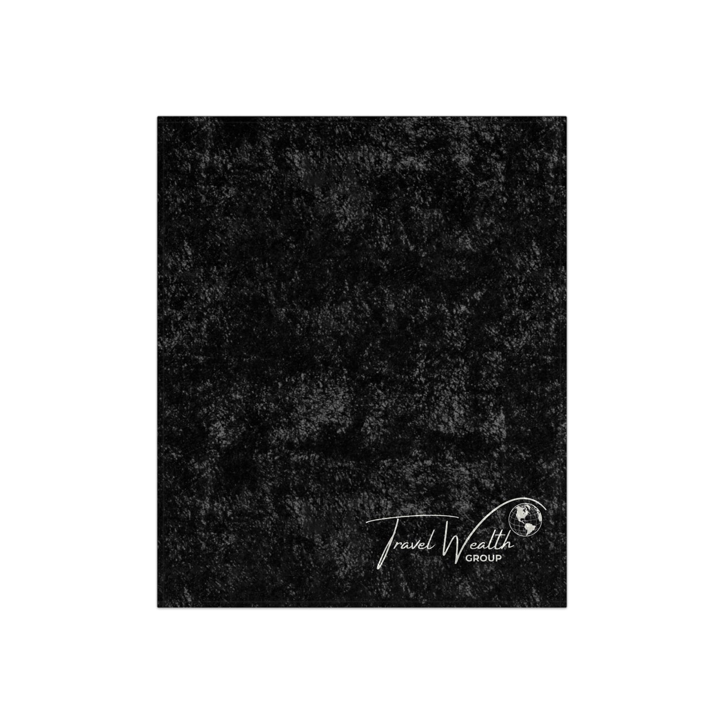 Logo Crushed Velvet Blanket