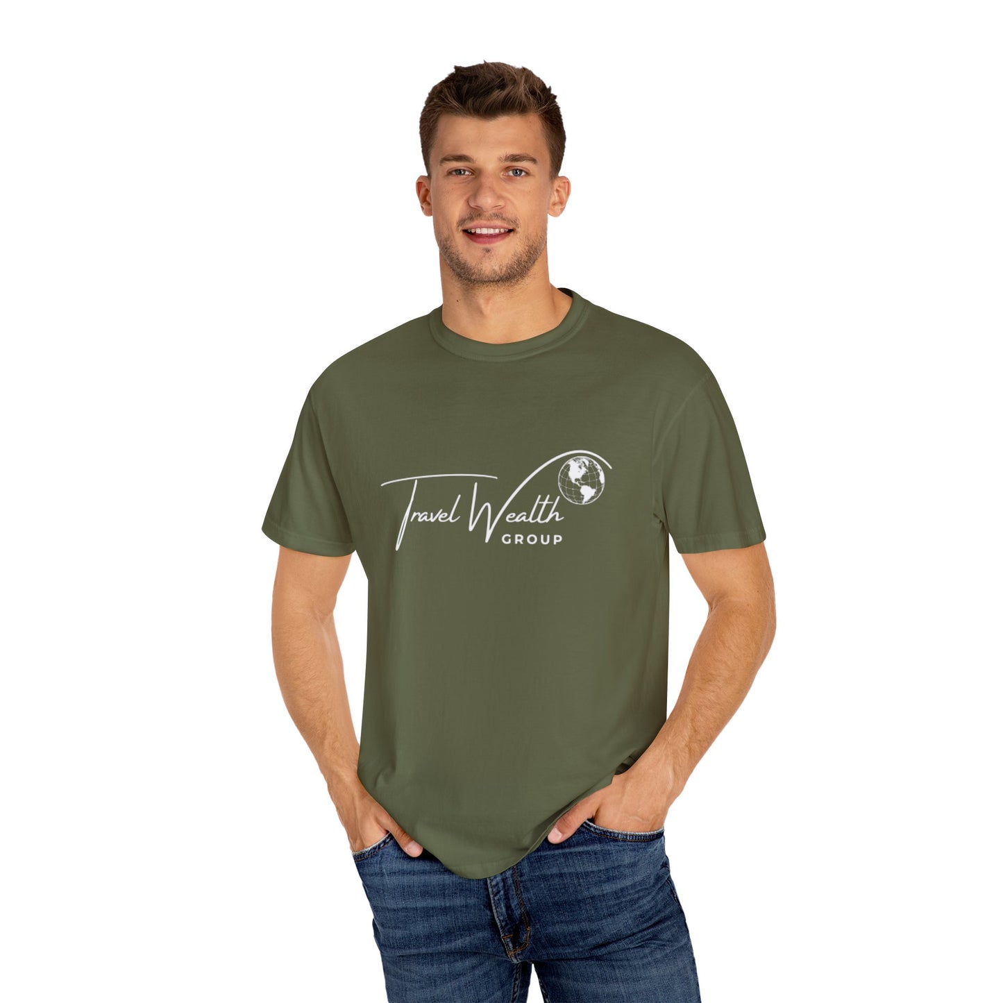 Unisex Garment-Dyed T-shirt I may Talk About Travel Non-Stop