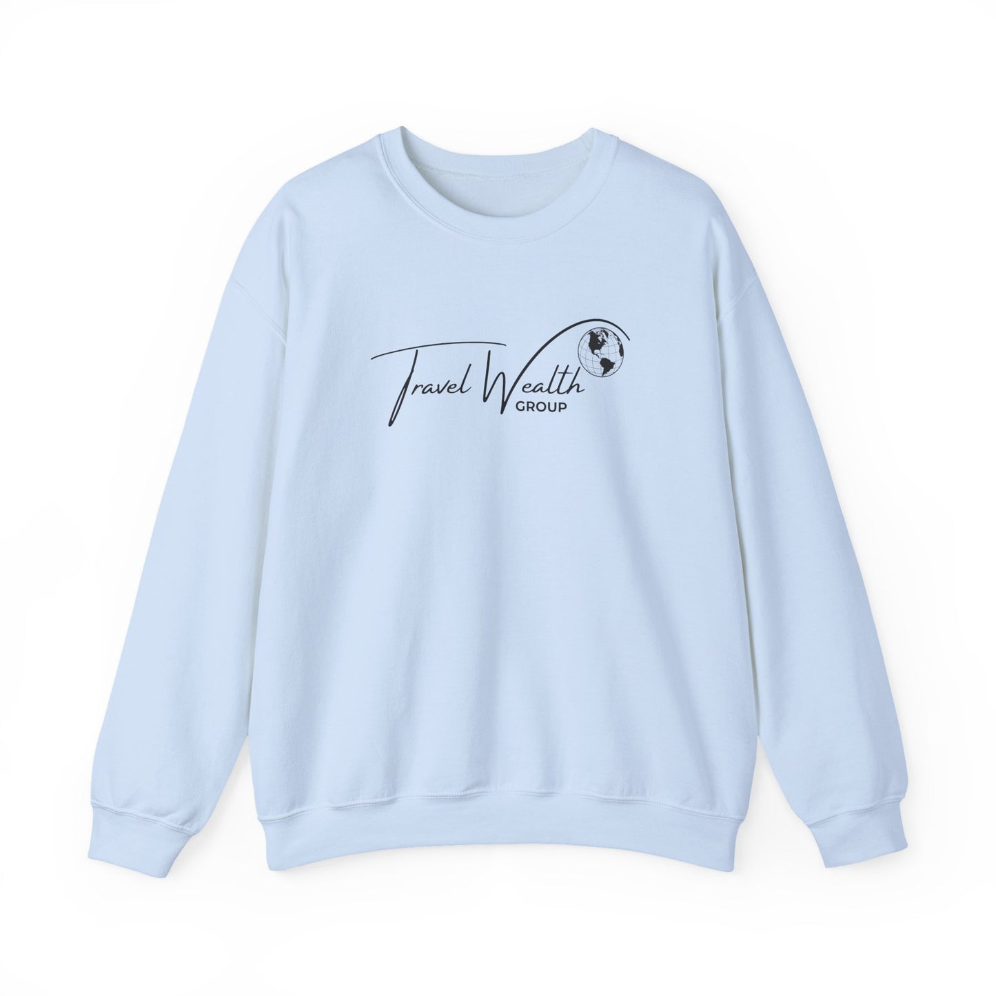 Travel Wealth Group Unisex Heavy Blend™ Crewneck Sweatshirt - Cozy & Stylish for Travel Lovers