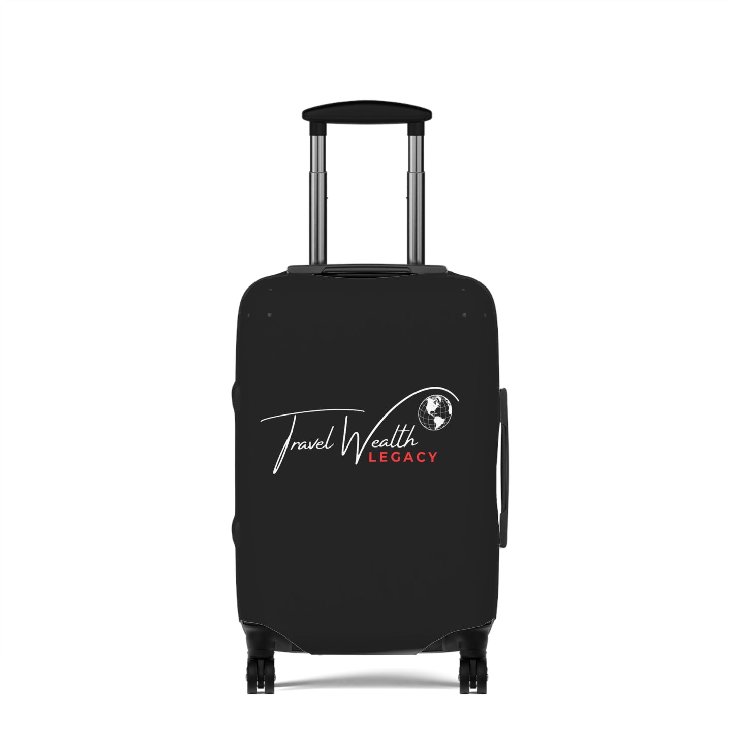Legacy Travel Wealth  Black Luggage Cover - Durable & Stylish Travel Accessory