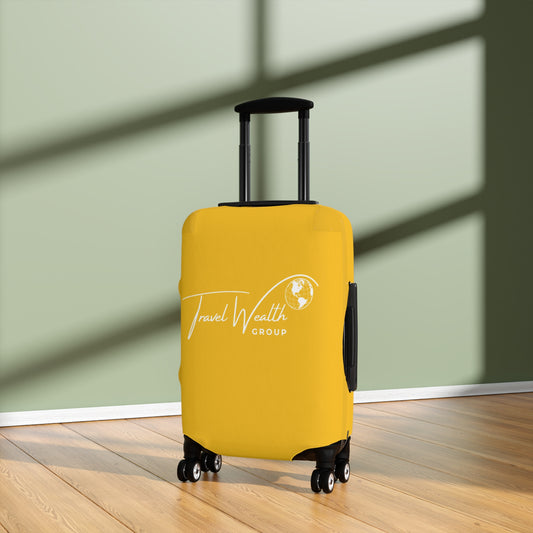 Travel Wealth Group Yellow Luggage Cover - Durable & Stylish Travel Accessory