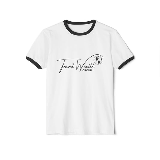 Travel Wealth Group - Unisex Cotton Ringer T-Shirt