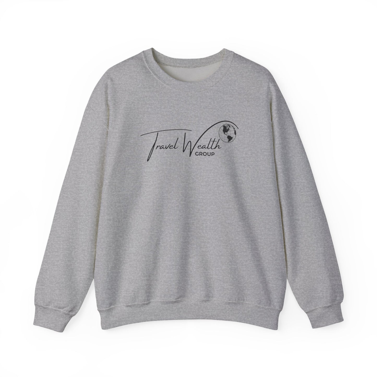 Travel Wealth Group Unisex Heavy Blend™ Crewneck Sweatshirt - Cozy & Stylish for Travel Lovers