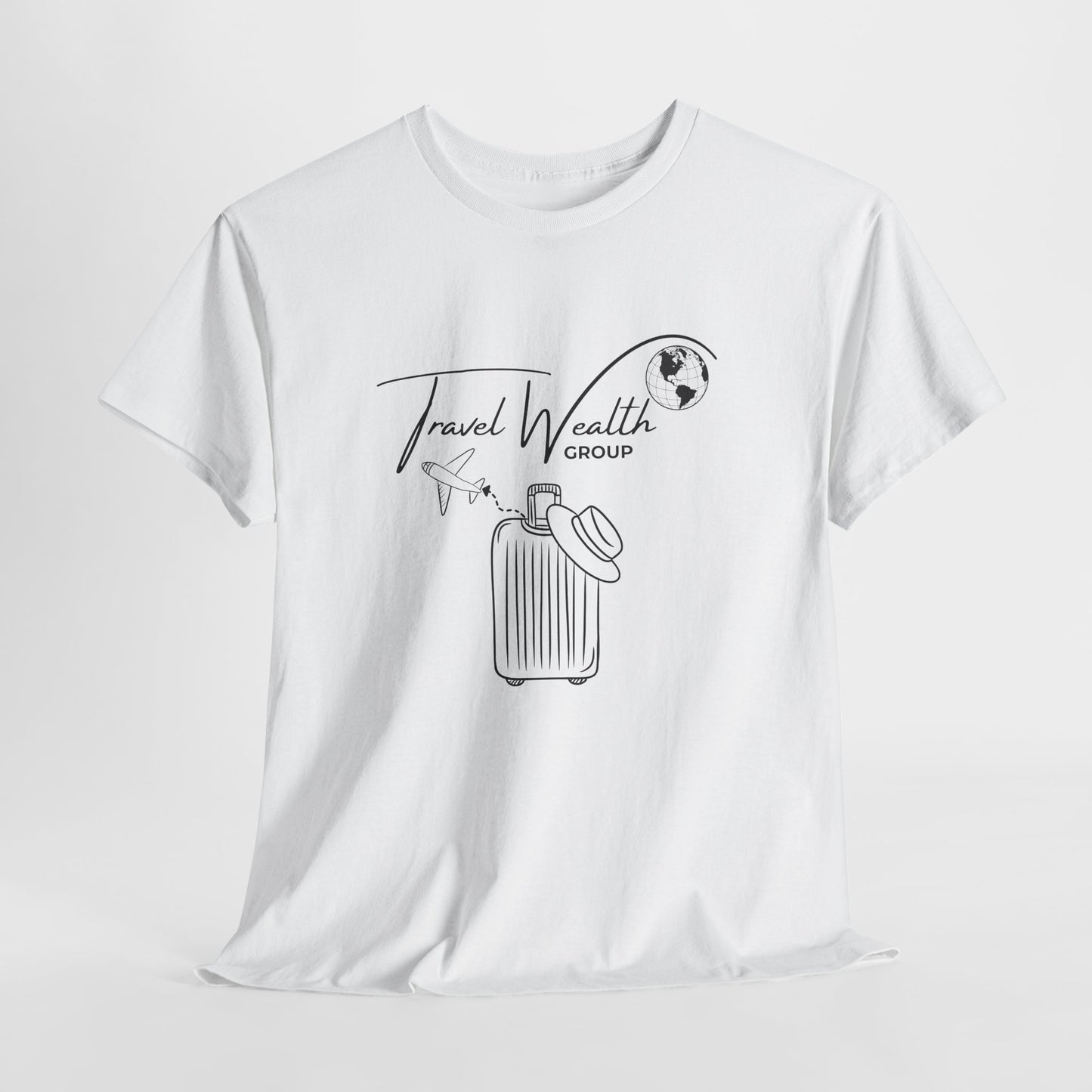 Travel Wealth Group Unisex Heavy Cotton Tee - Adventure Awaits