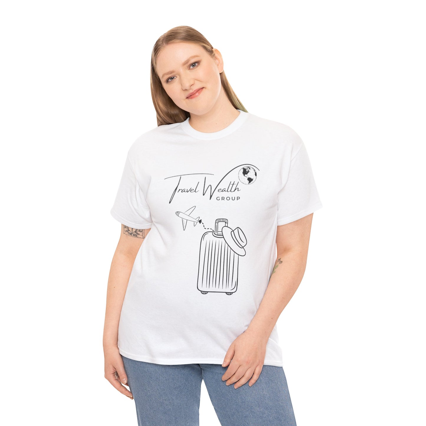 Travel Wealth Group Unisex Heavy Cotton Tee - Adventure Awaits