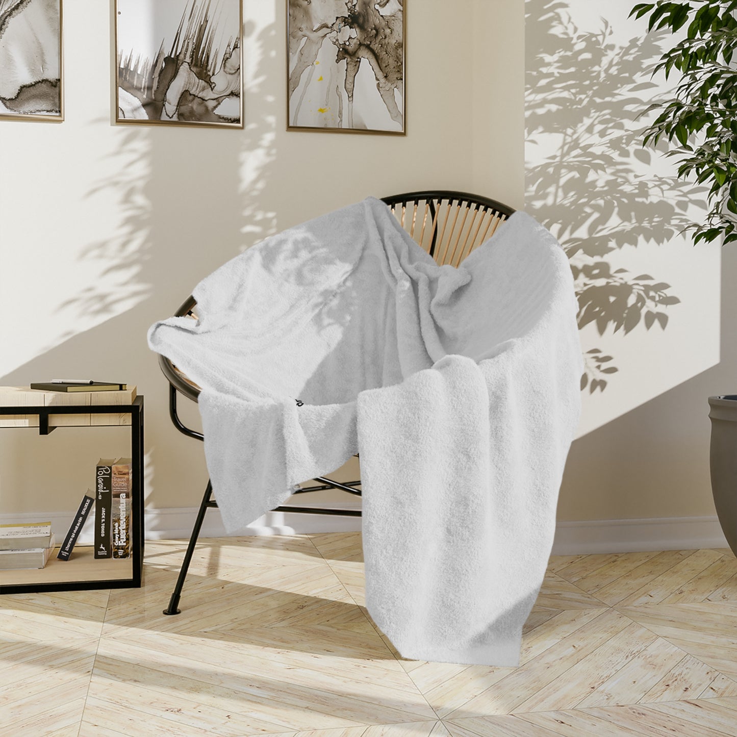 Logo Velveteen Microfiber Blanket