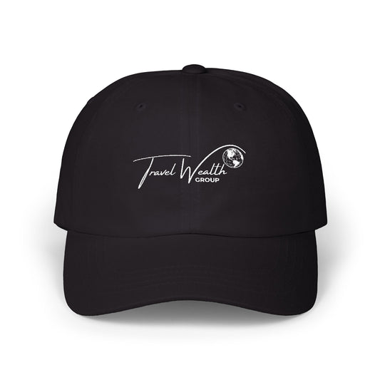 Travel Wealth Classic Dad Cap - Relaxed Black Baseball Hat