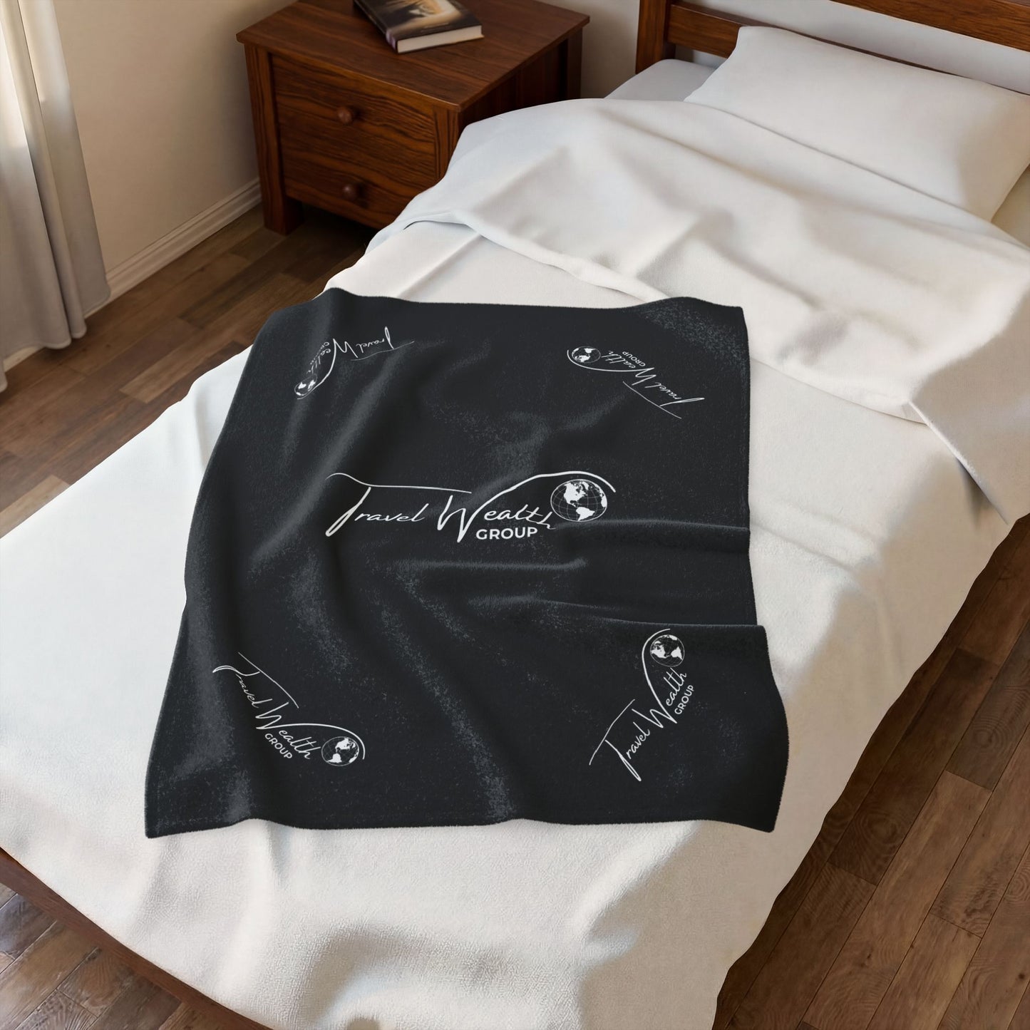 Logo Velveteen Plush Blanket