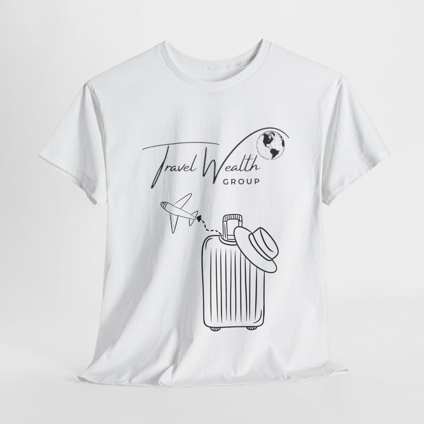 Travel Wealth Group Unisex Heavy Cotton Tee - Adventure Awaits
