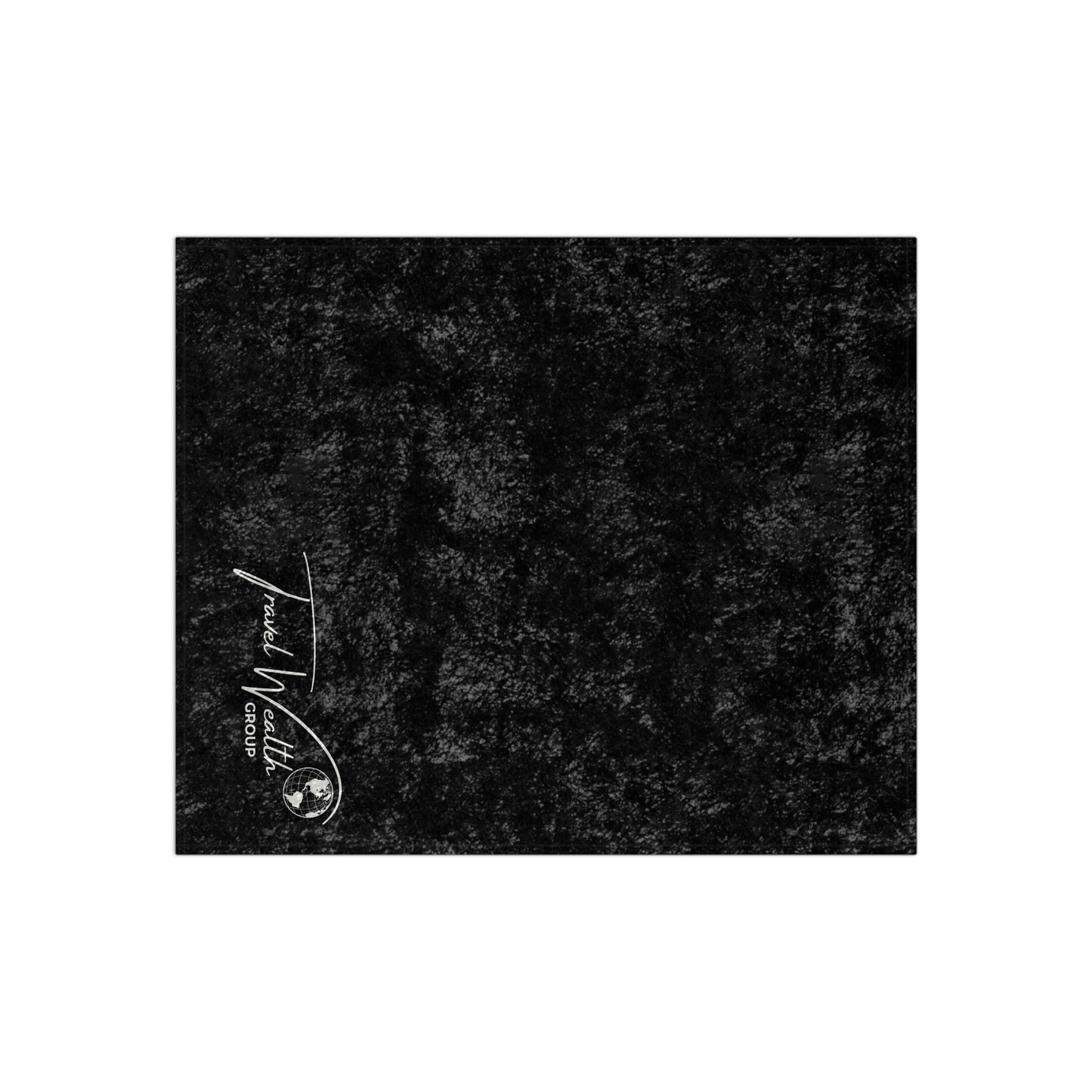 Logo Crushed Velvet Blanket